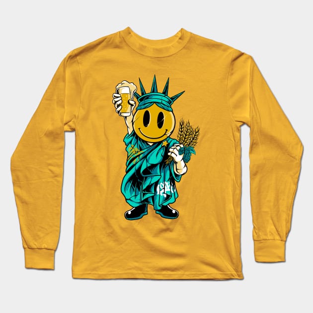 smiling libeerty Long Sleeve T-Shirt by spoilerinc